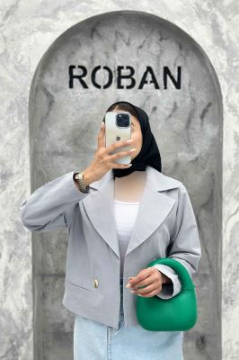 کت کراپ جیب فیلتو لینن کتان