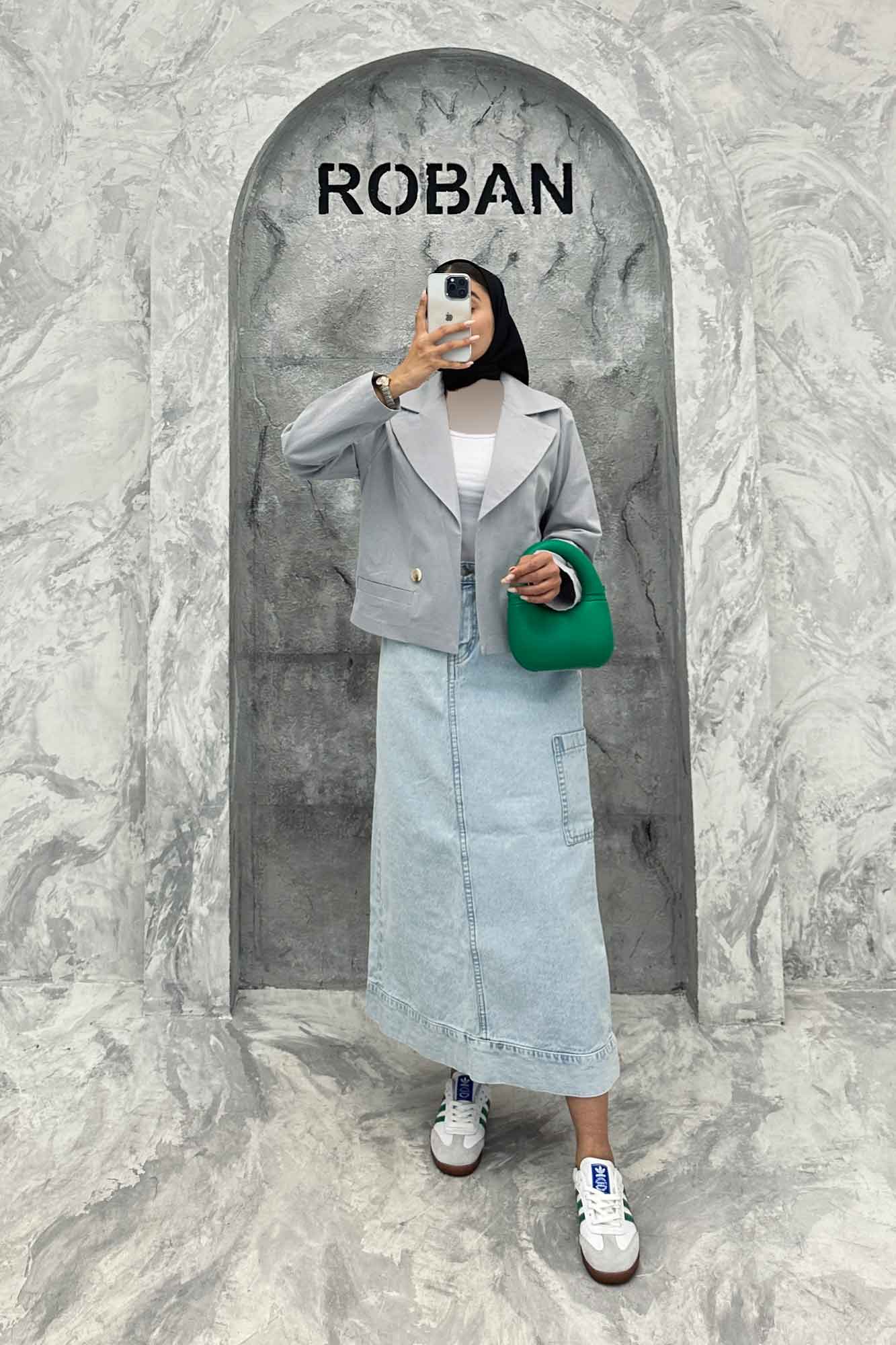 کت کراپ جیب فیلتو لینن کتان