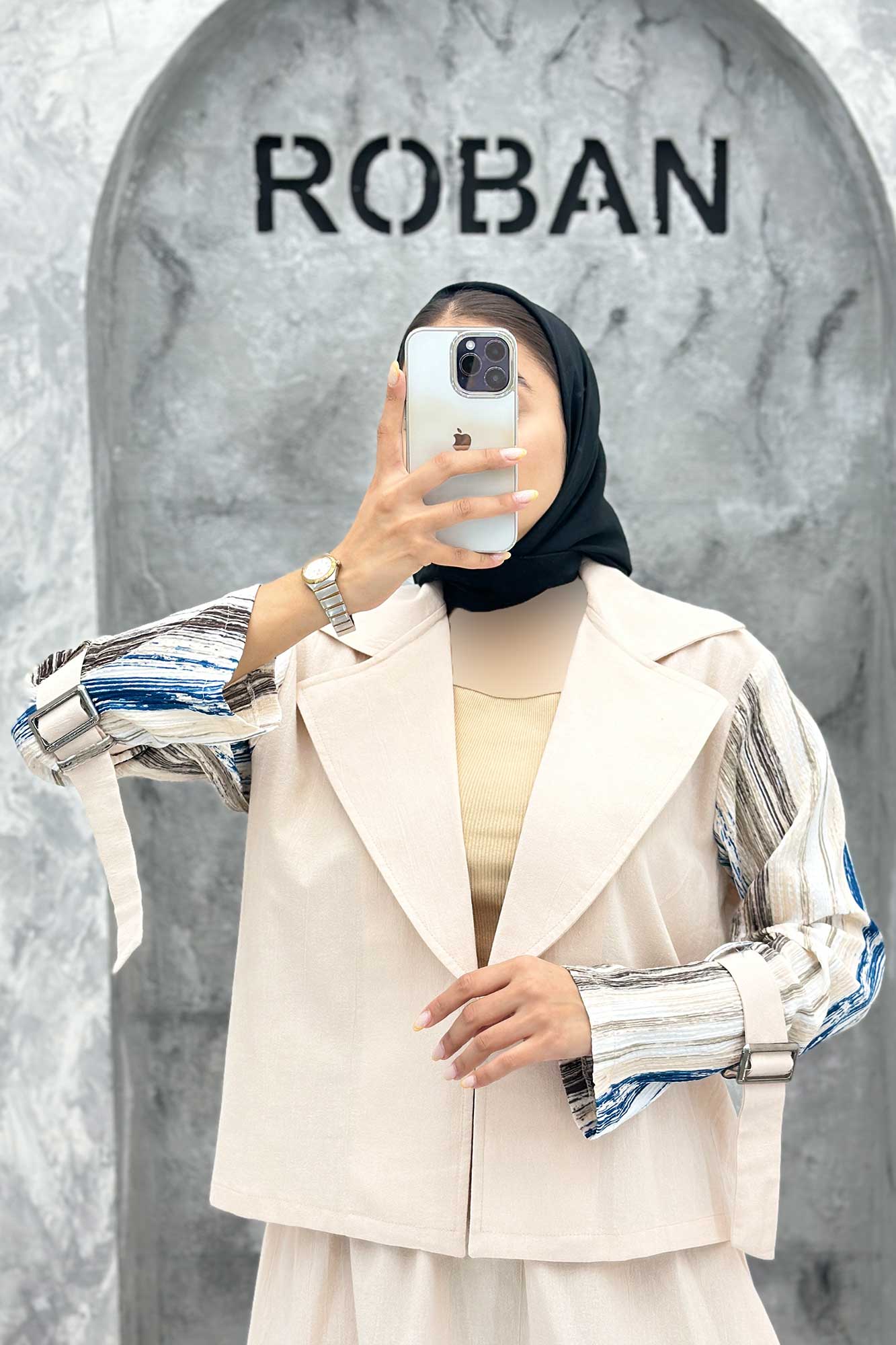 ست ترکیبی آستین آبرنگی تیتانیک سیلویا