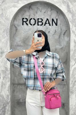 مانتو تک جیب آستین پاگن چهارخانه