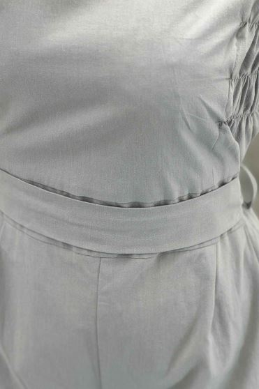 جامپر بغل کش یقه یک طرفه لینن
