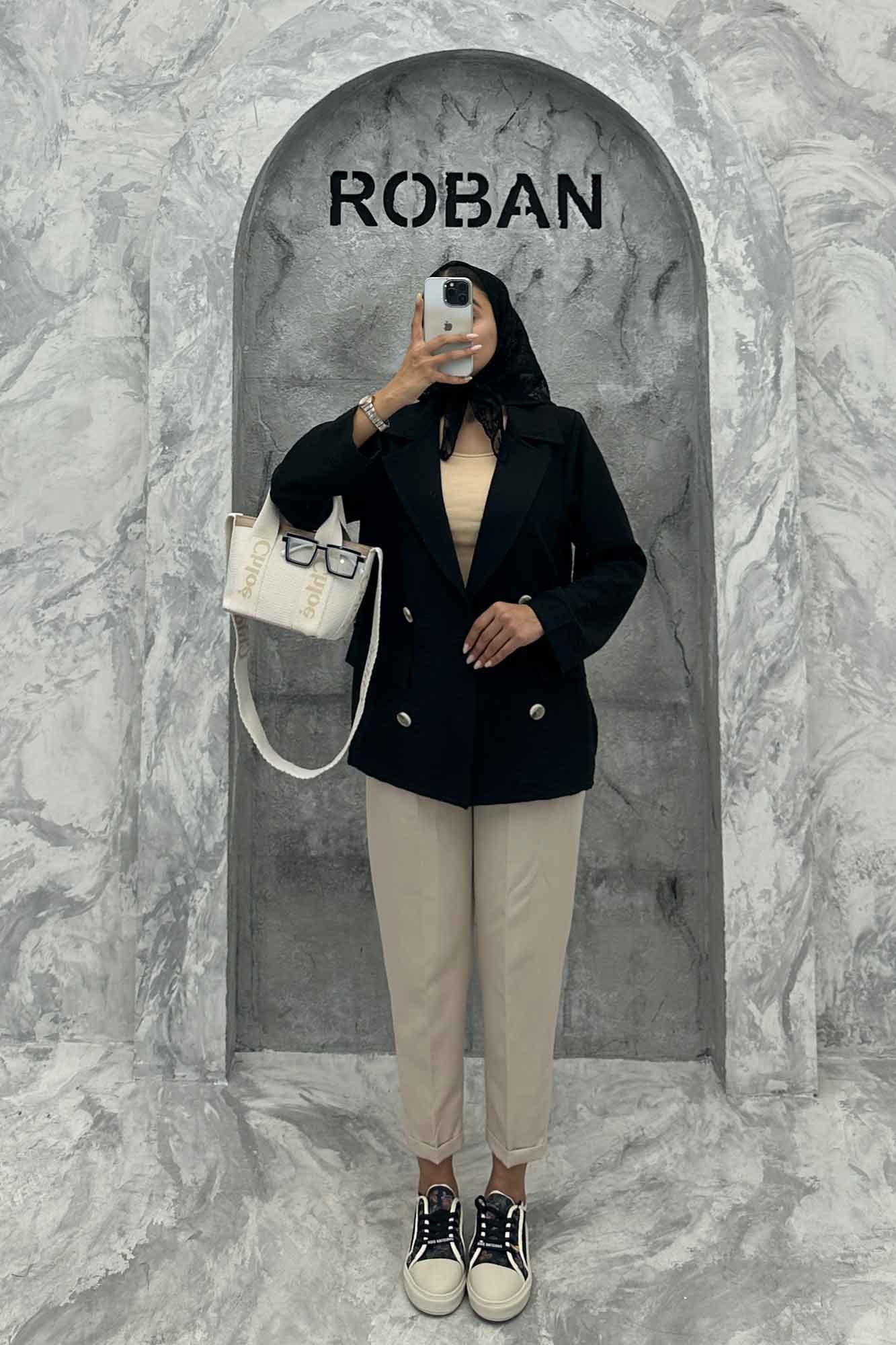 کت دو جیب پاکتی لینن زارا