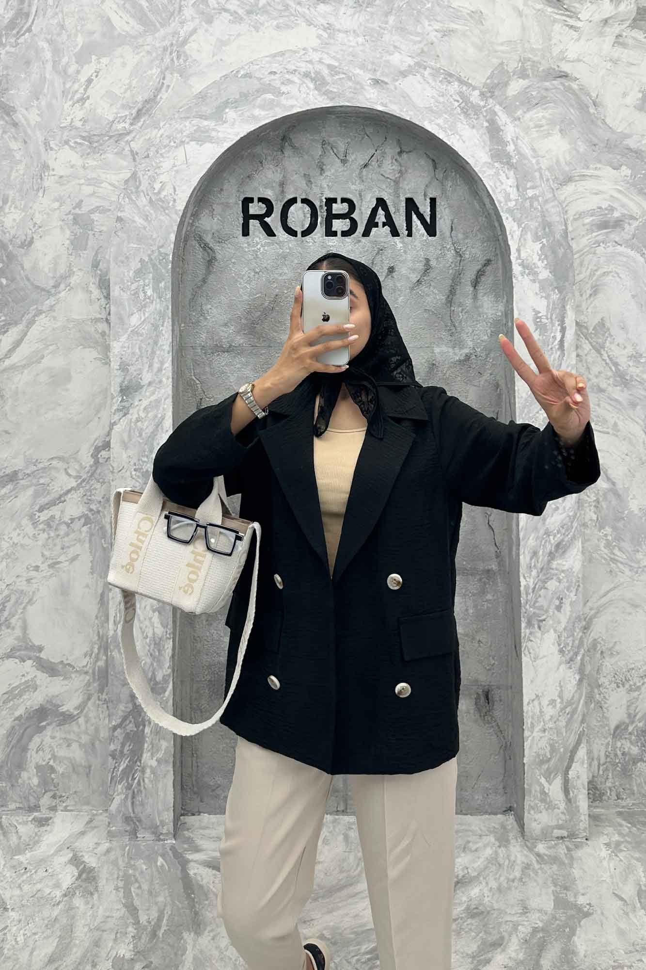 کت دو جیب پاکتی لینن زارا