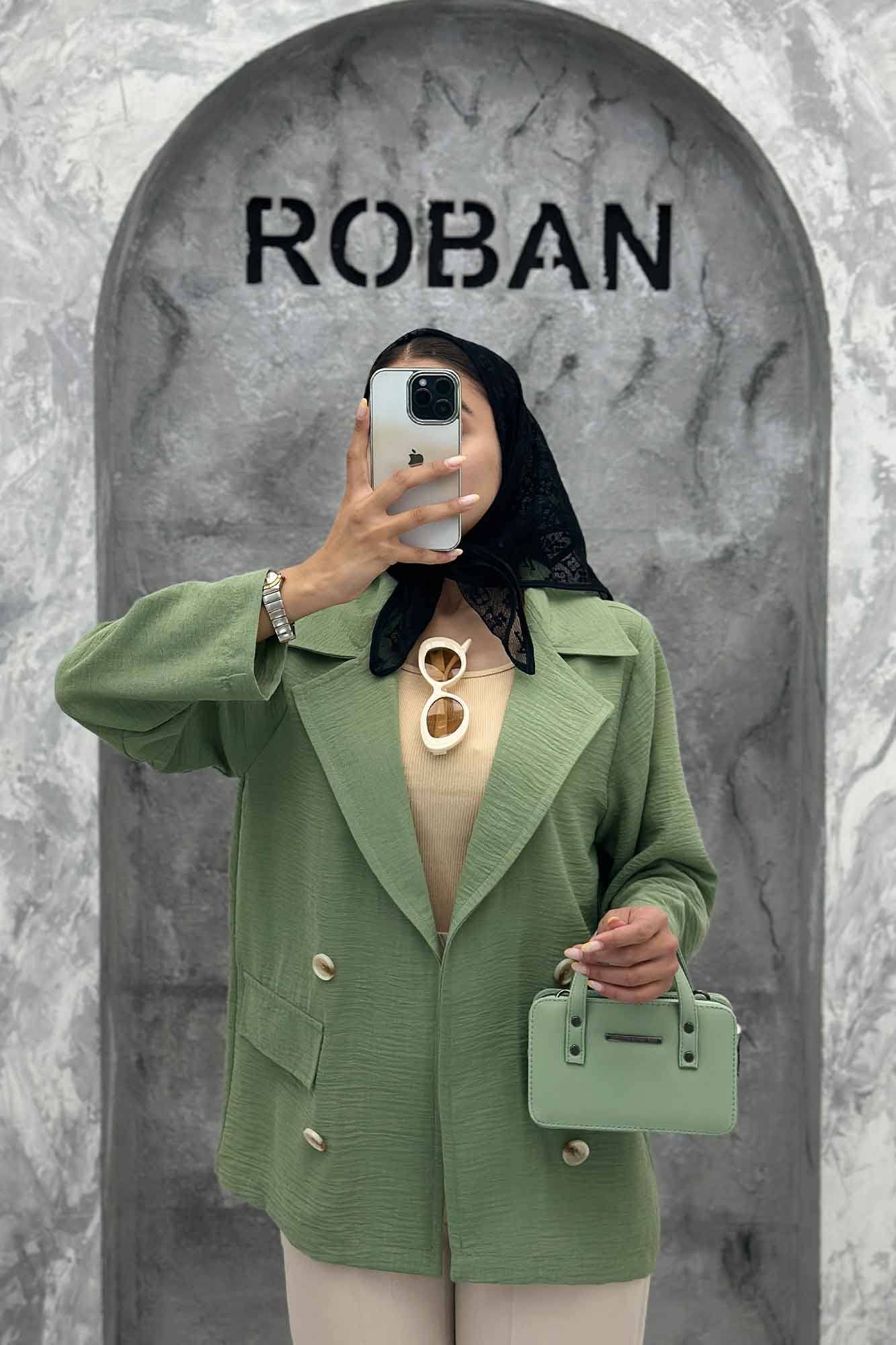 کت دو جیب پاکتی لینن زارا