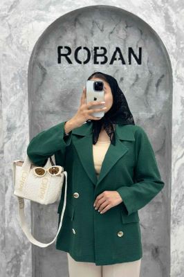 کت دو جیب پاکتی لینن زارا