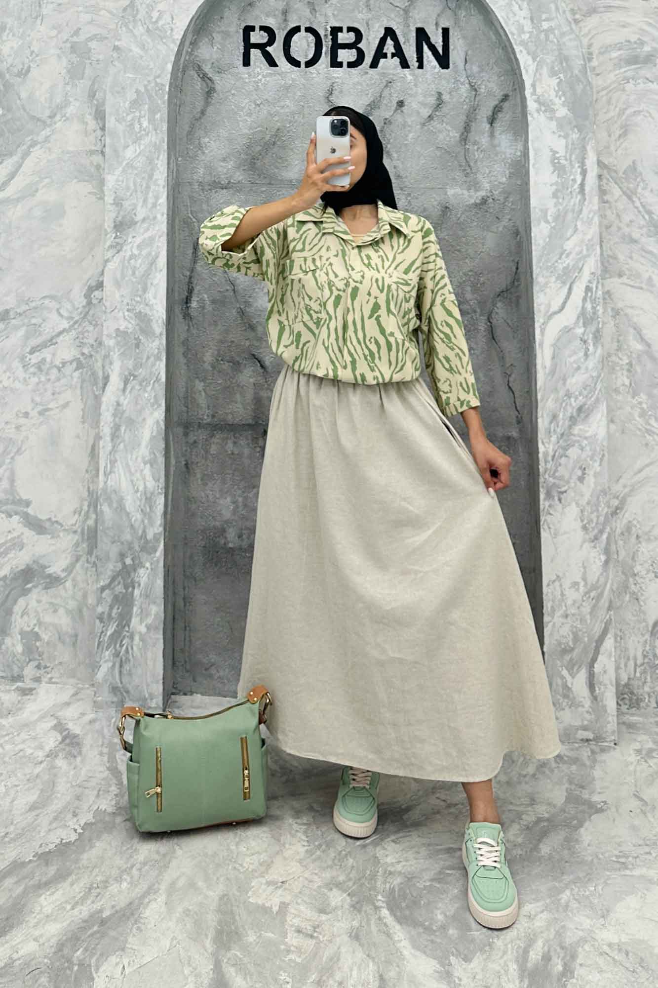 مانتو دو جیب ریفا پشت پیله