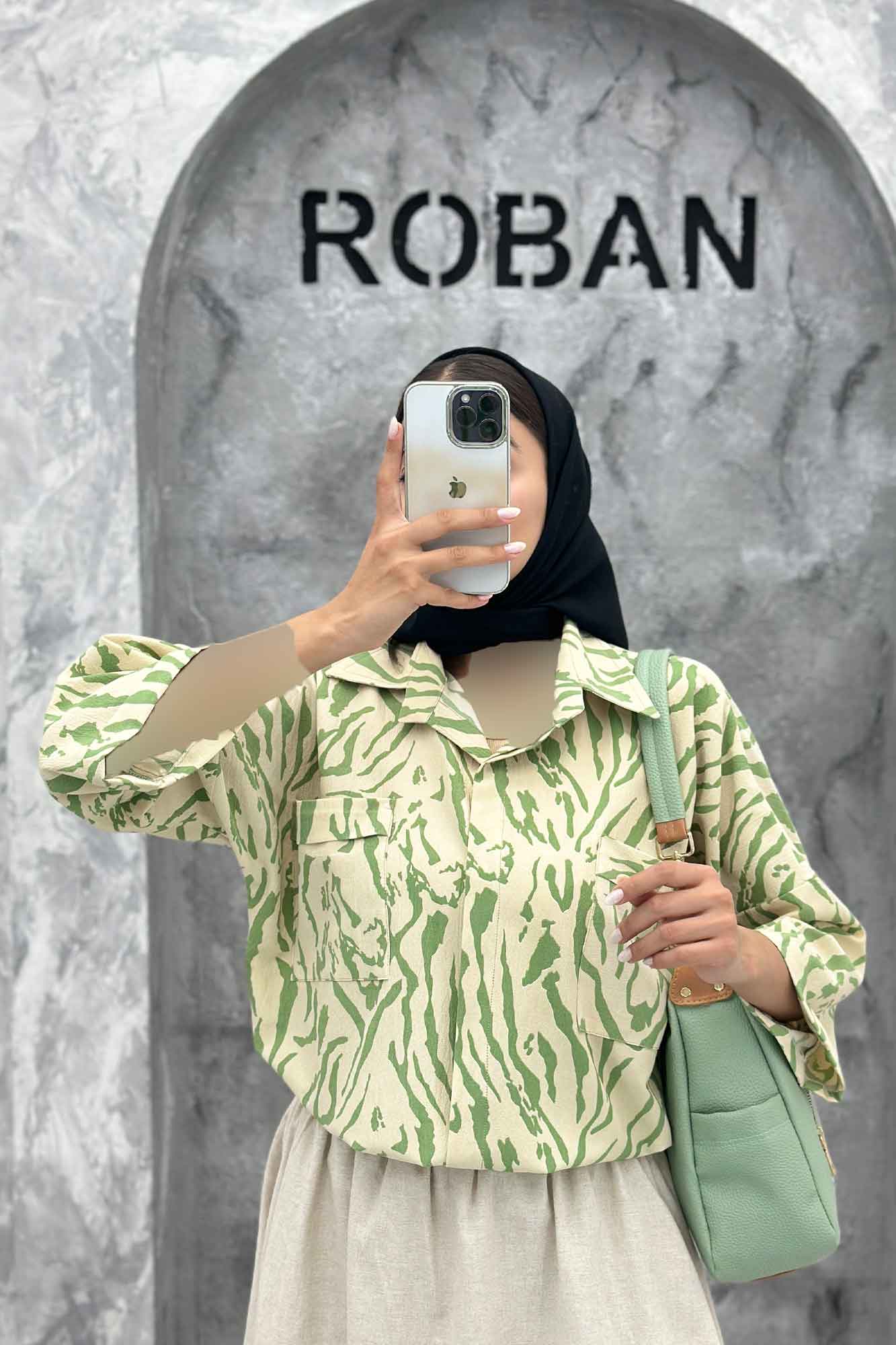 مانتو دو جیب ریفا پشت پیله