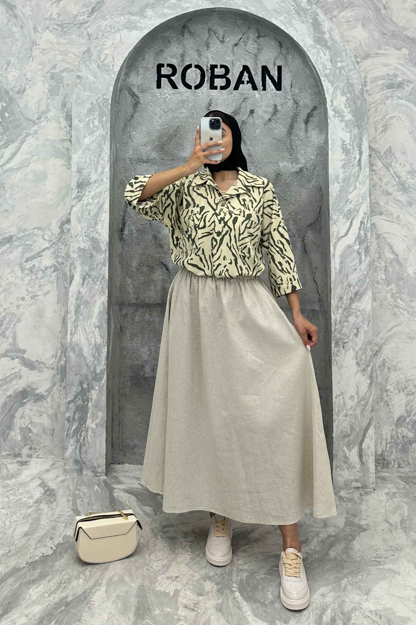 مانتو دو جیب ریفا پشت پیله