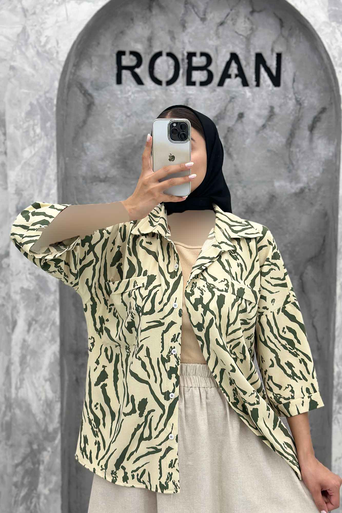 مانتو دو جیب ریفا پشت پیله