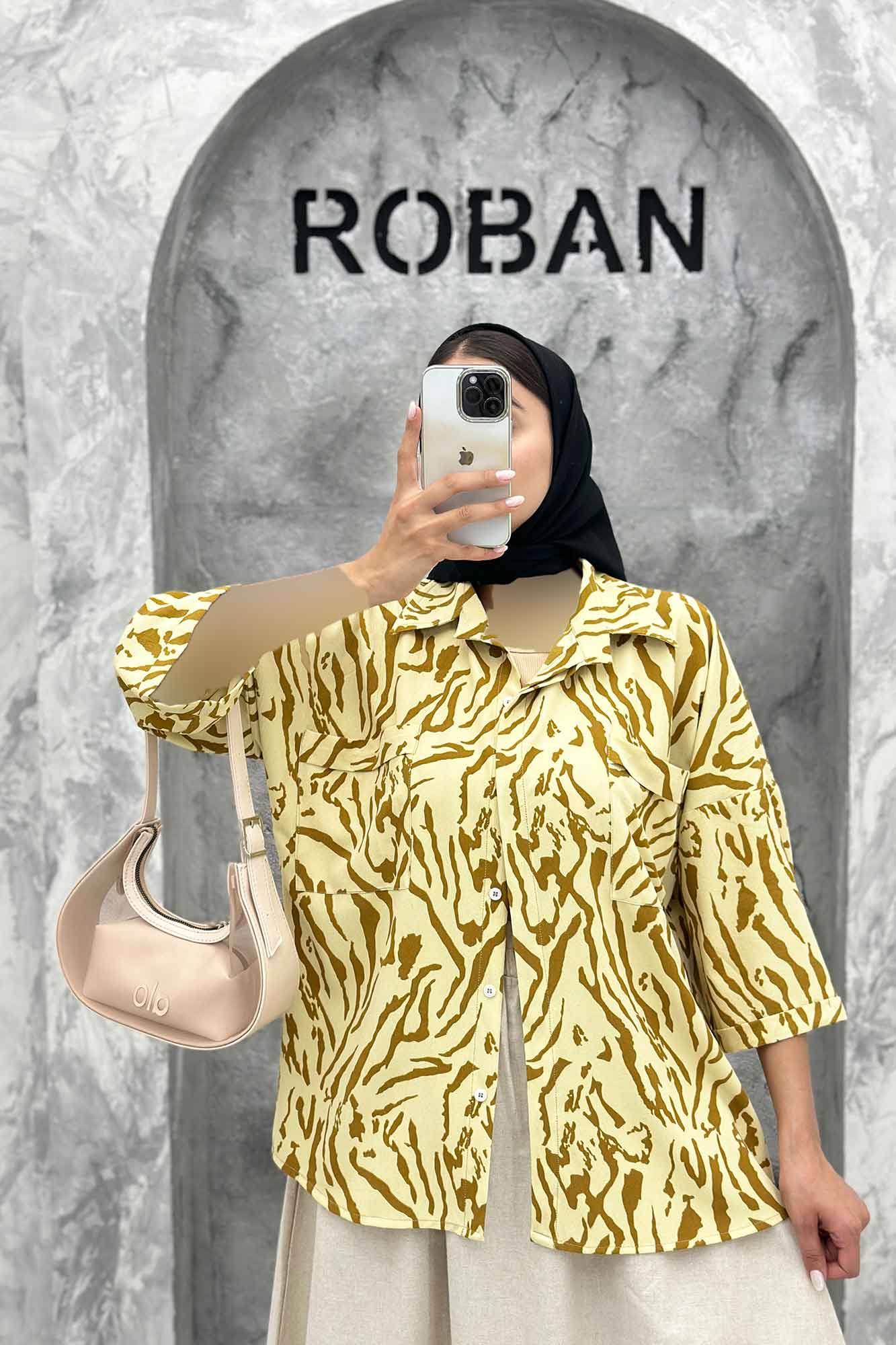 مانتو دو جیب ریفا پشت پیله