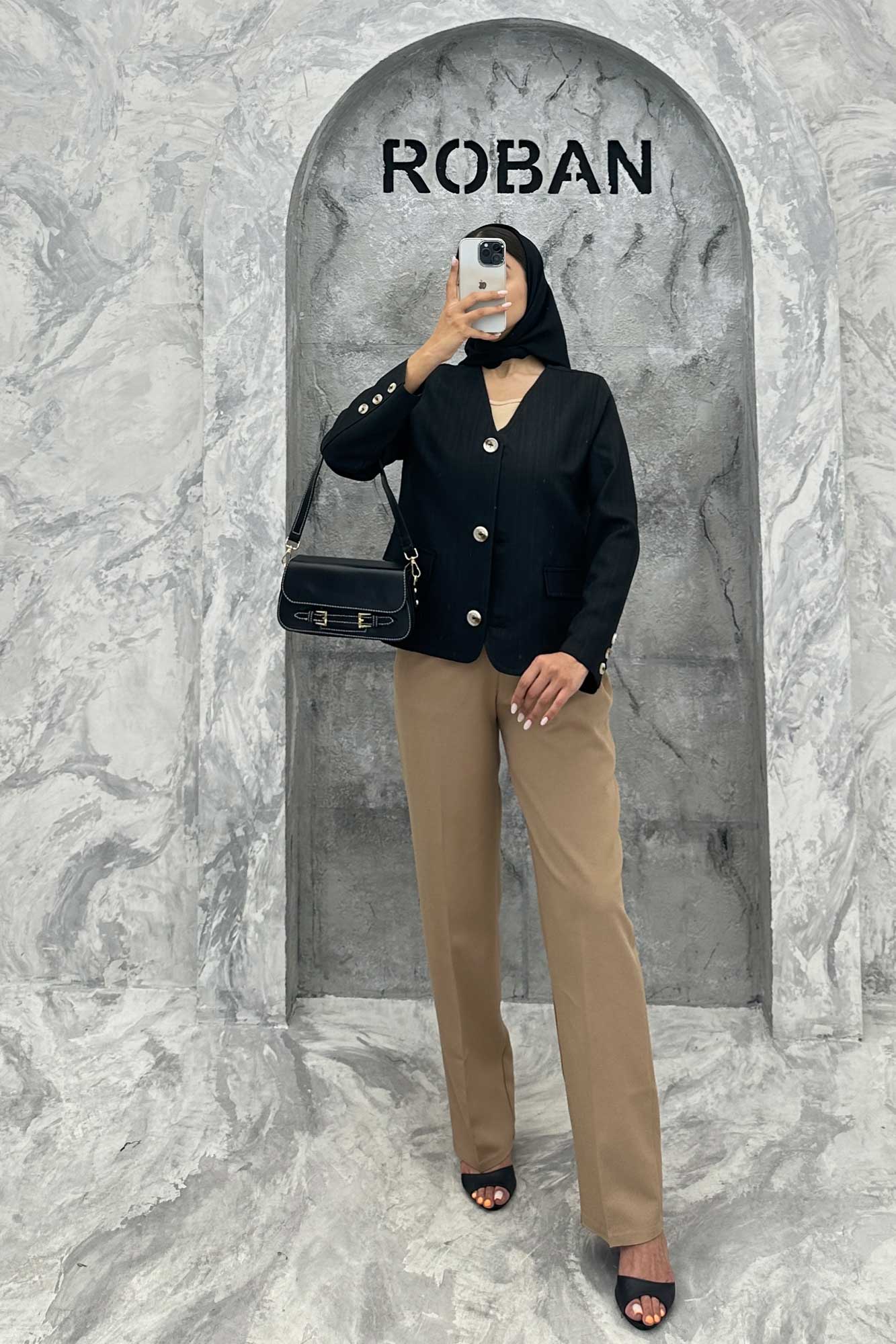 کت یقه هفت شانتون خطی