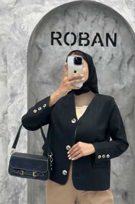 کت یقه هفت شانتون خطی