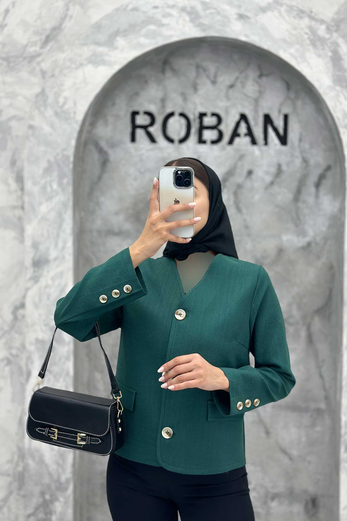 کت یقه هفت شانتون خطی