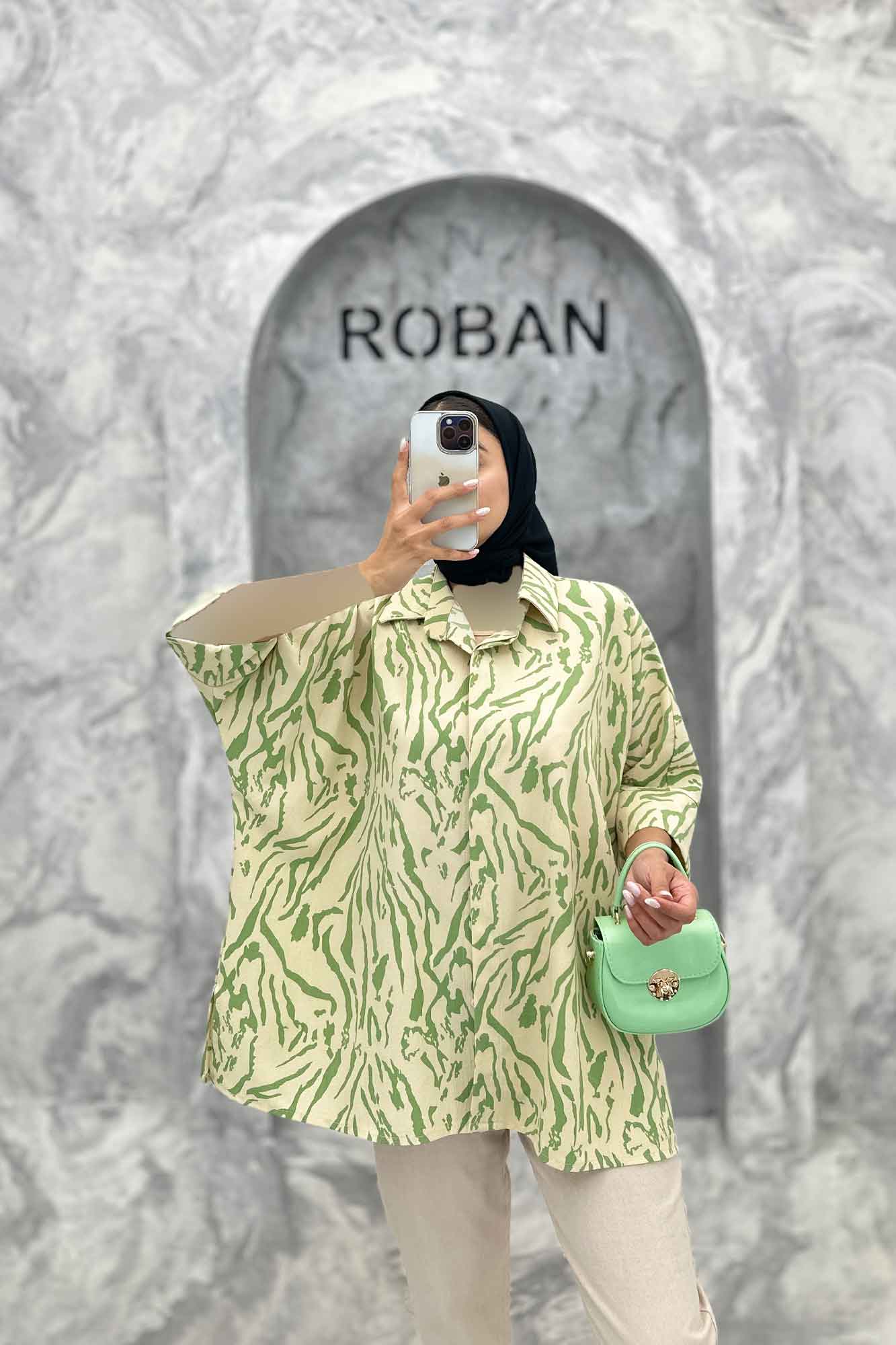 مانتو آستین سه رب ساده ریفا