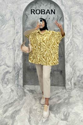 مانتو آستین سه رب ساده ریفا