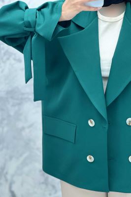 مانتو کتی آستین بنددار مازراتی کایلی