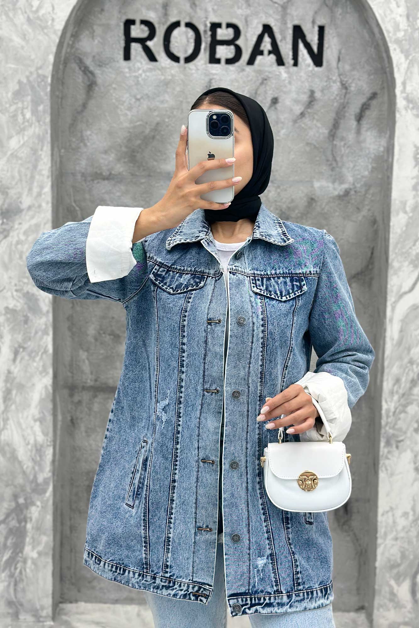 مانتو جین بلند TP