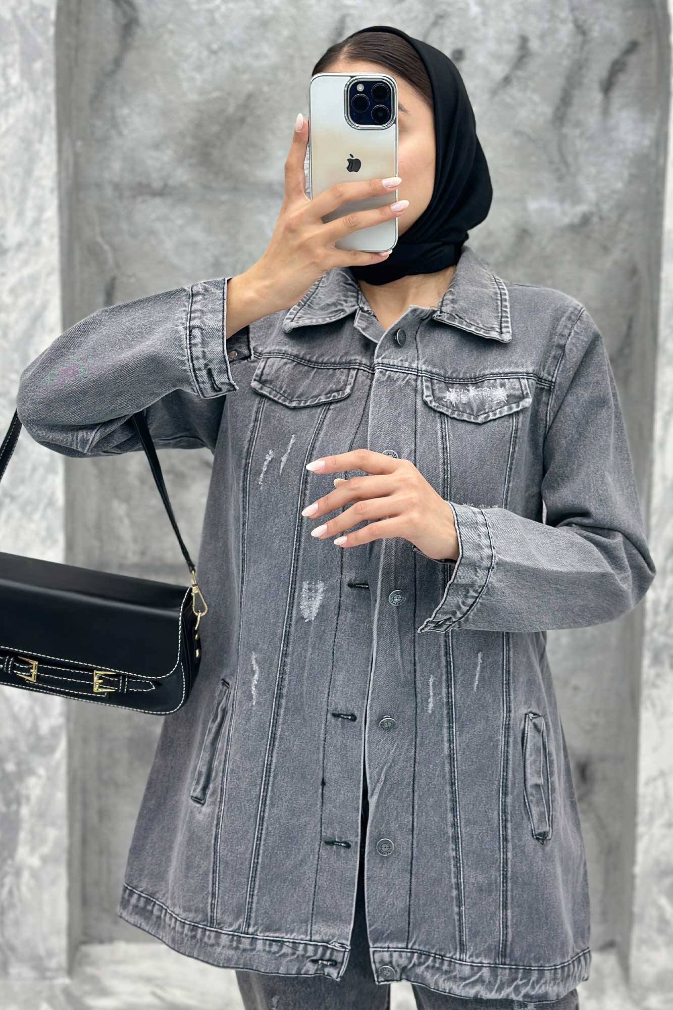 مانتو جین بلند TP