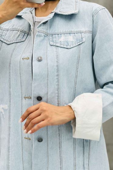 مانتو جین بلند TP