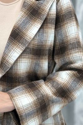 پالتو فوتر چهارخانه بلند