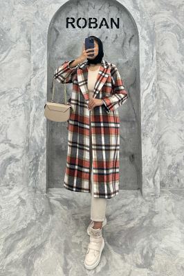 پالتو فوتر چهارخانه بلند