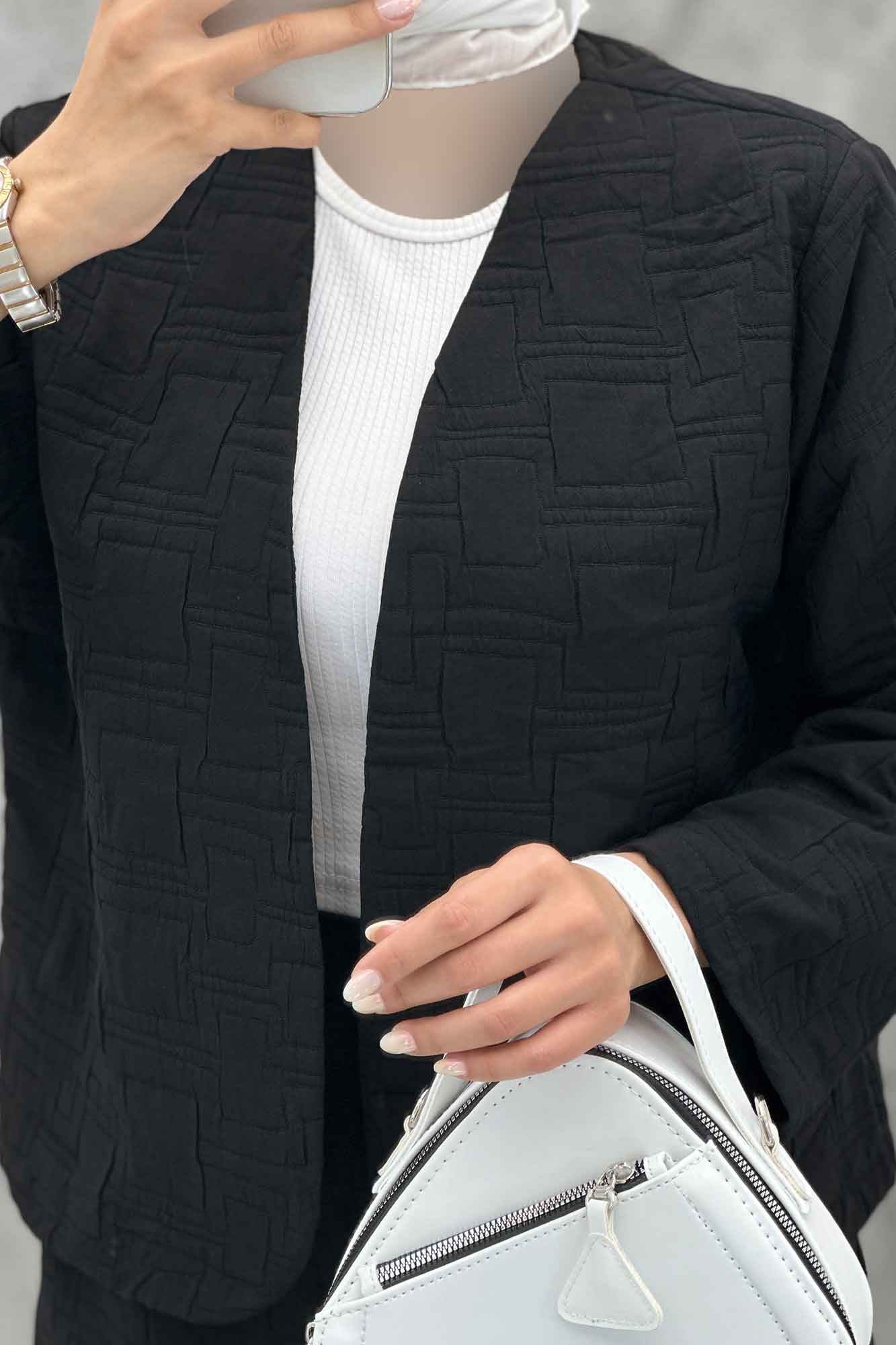 ست مانتو و شلوار فریال مربعی