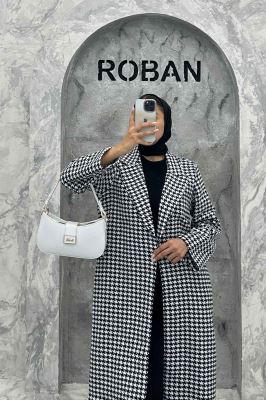 پالتو فوتر بلند یقه انگلیسی پیچازی