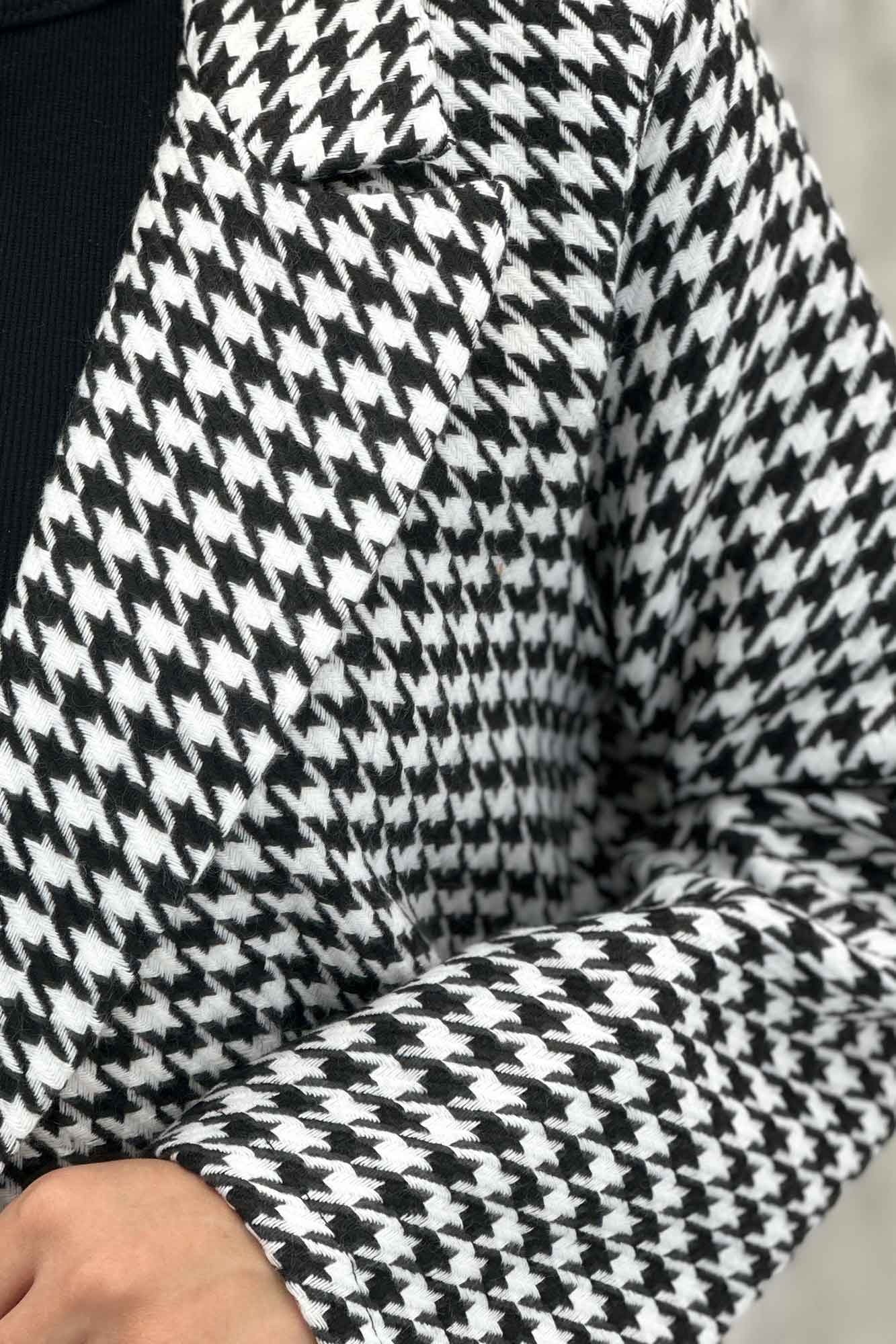 پالتو فوتر بلند یقه انگلیسی پیچازی