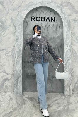 کت چهار دکمه لمزو دو جیب نما