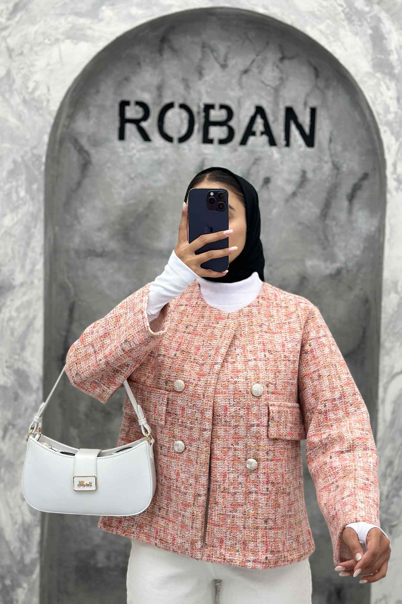 کت چهار دکمه لمزو دو جیب نما