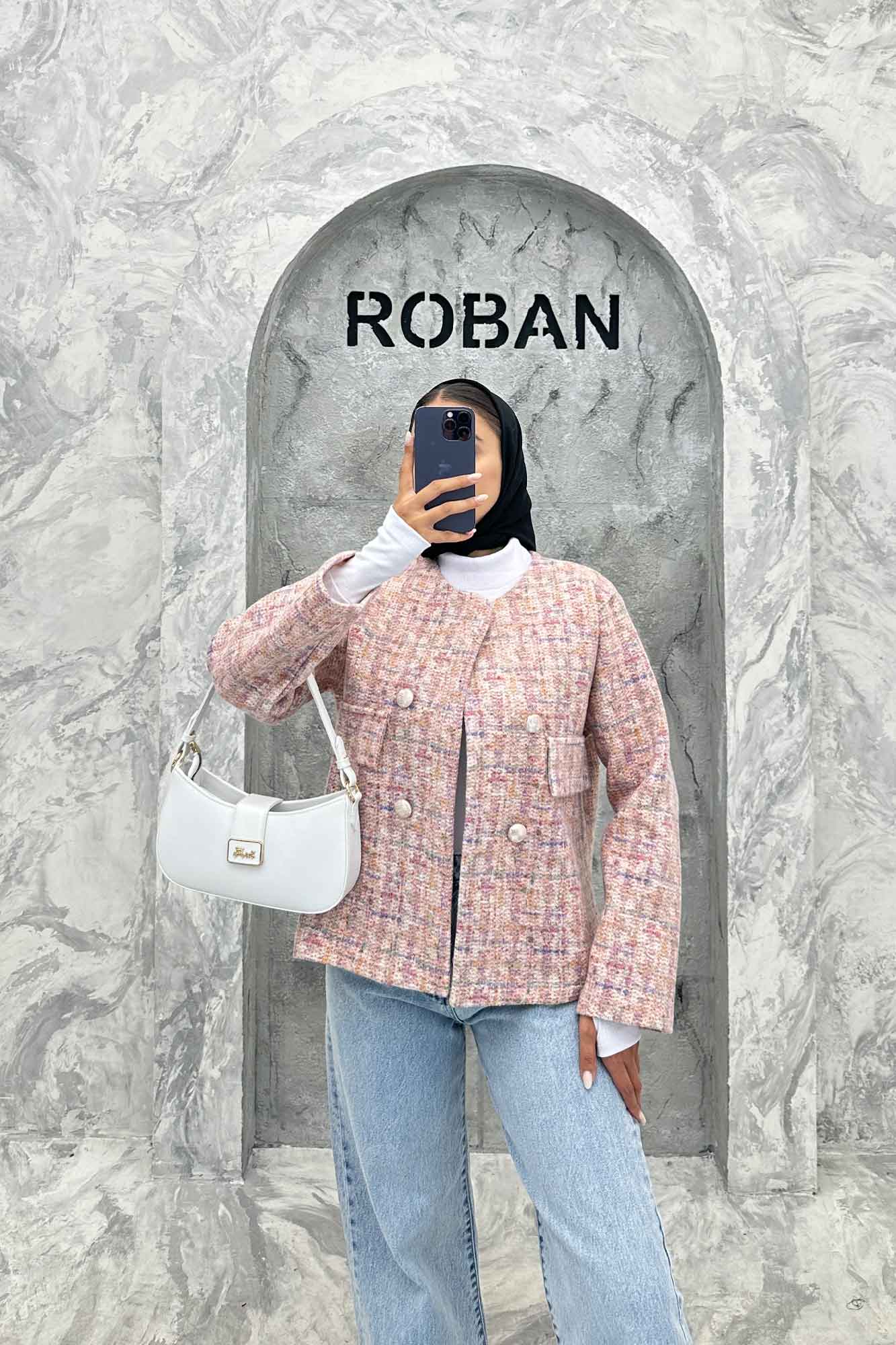 کت چهار دکمه لمزو دو جیب نما