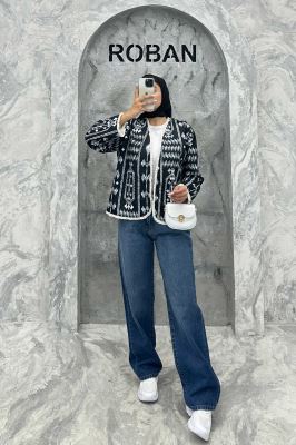 کت کوتاه فیتیله چاپی پایین ریش