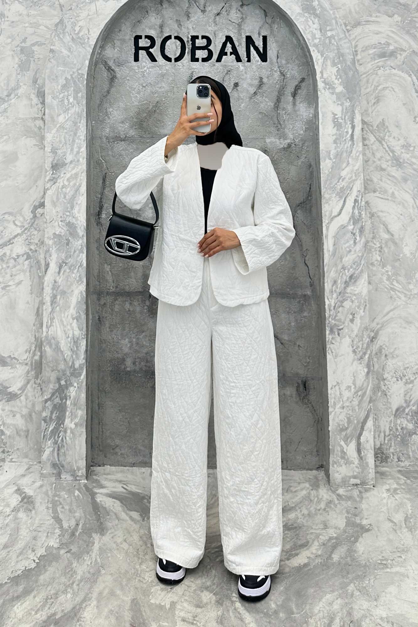 ست مانتو و شلوار فریال موجی