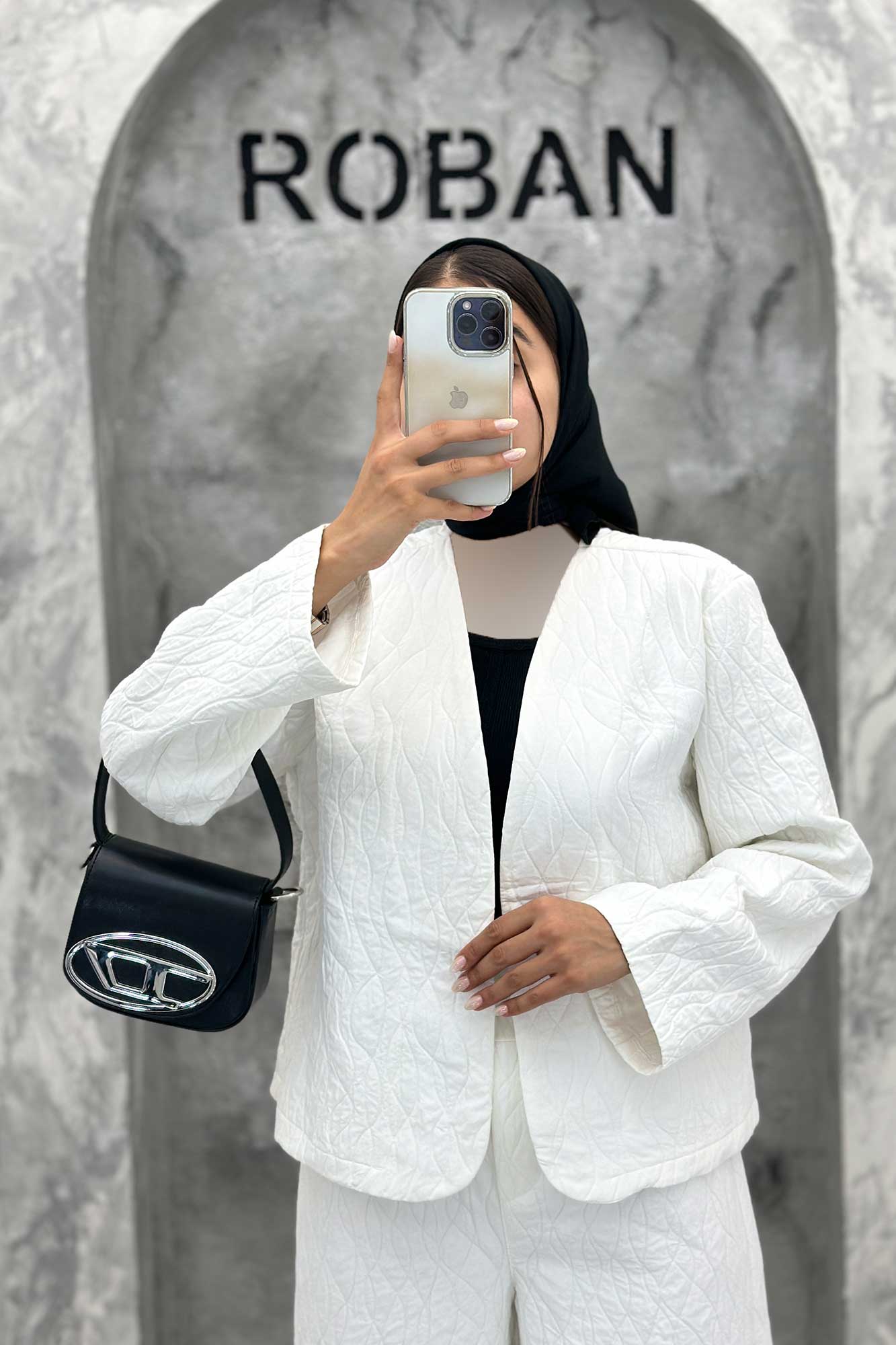 ست مانتو و شلوار فریال موجی