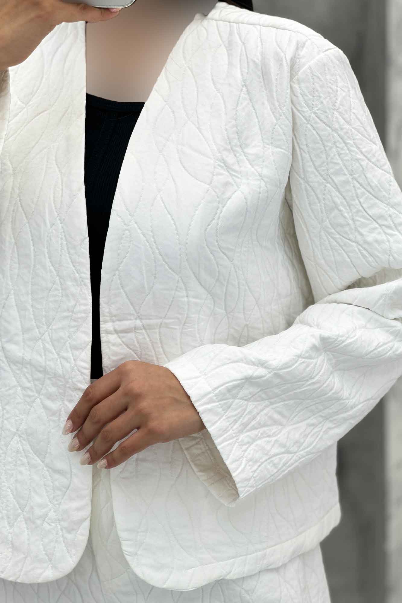 ست مانتو و شلوار فریال موجی