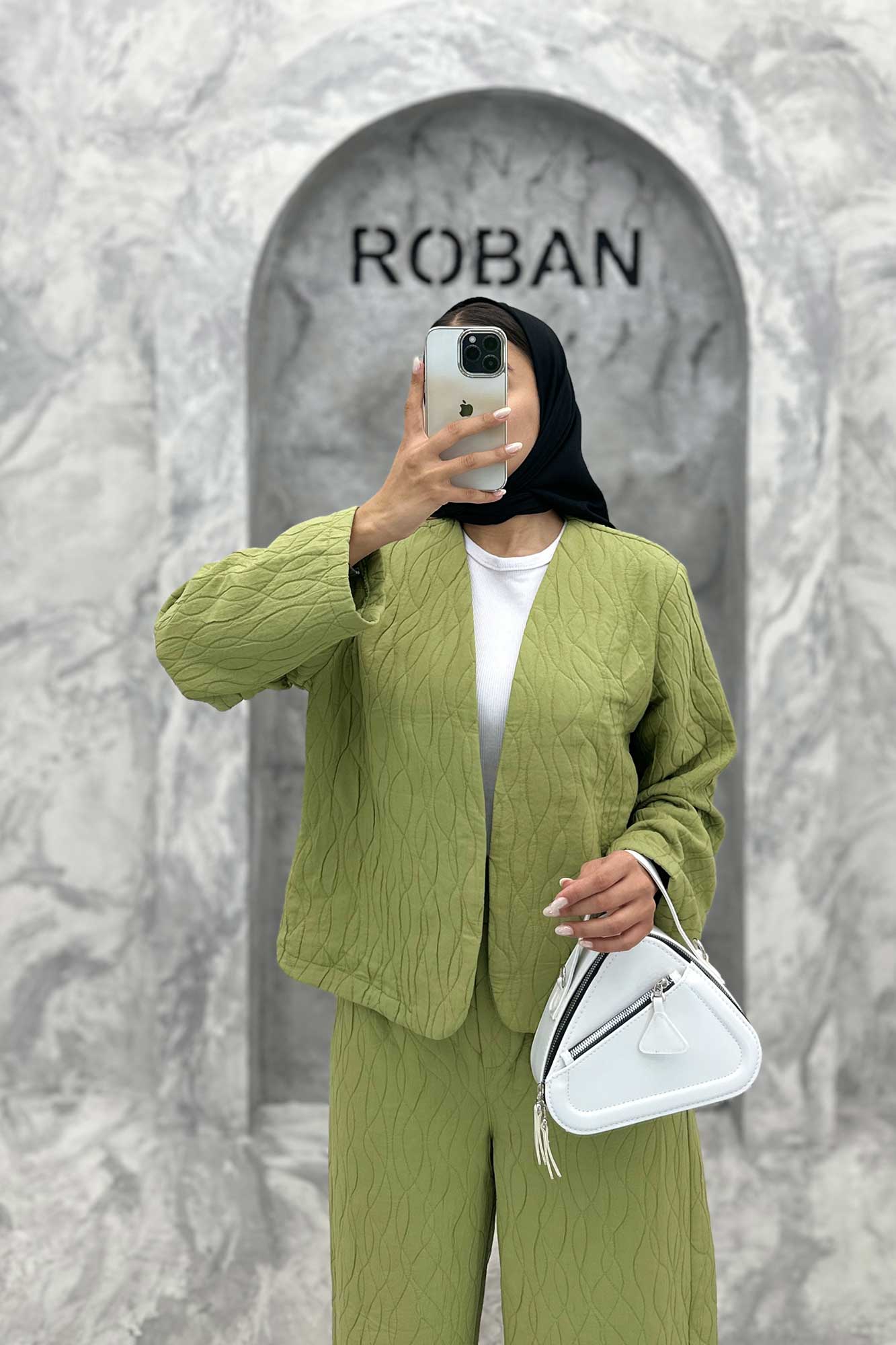 ست مانتو و شلوار فریال موجی