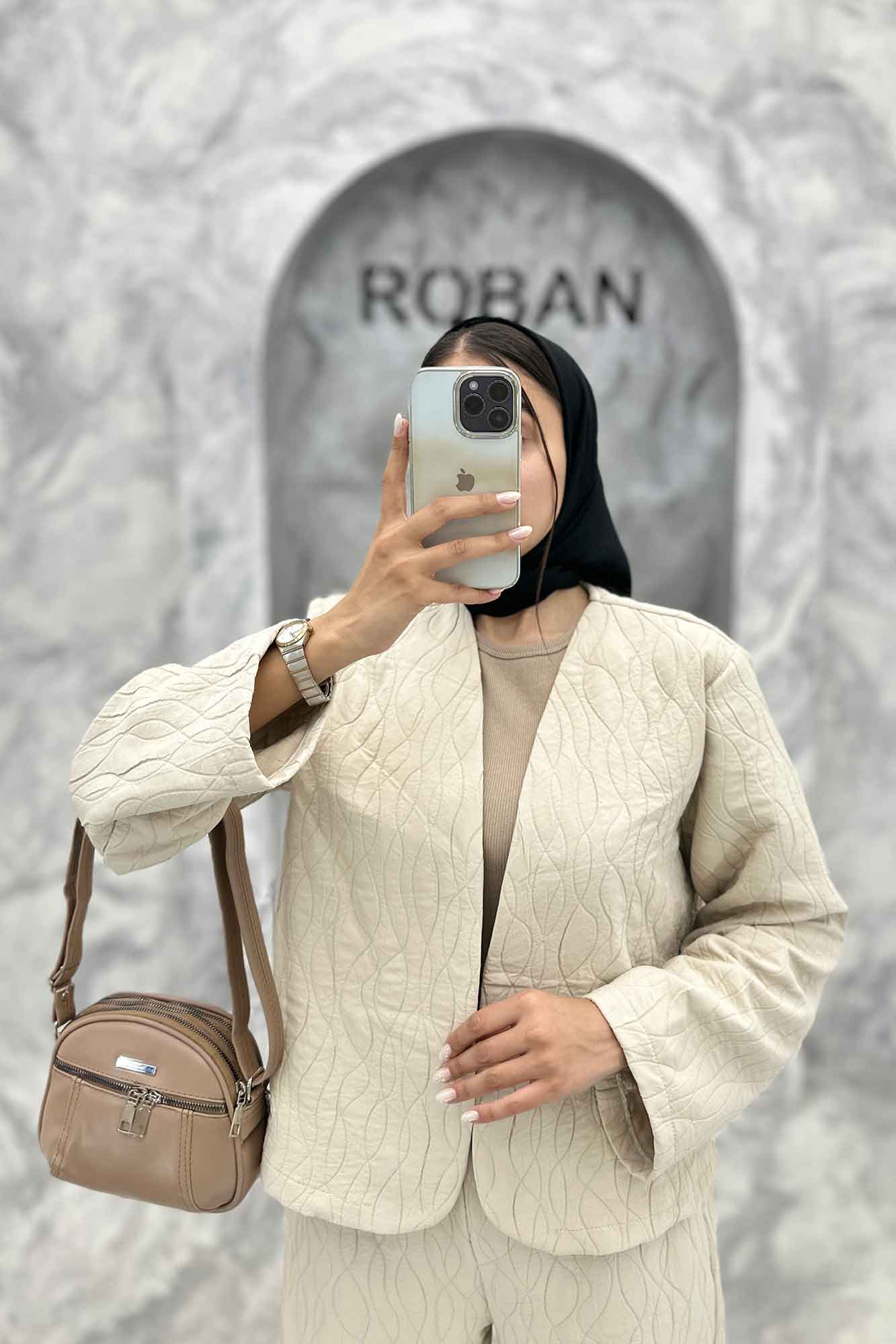 ست مانتو و شلوار فریال موجی