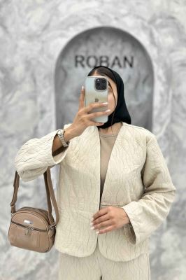 ست مانتو و شلوار فریال موجی