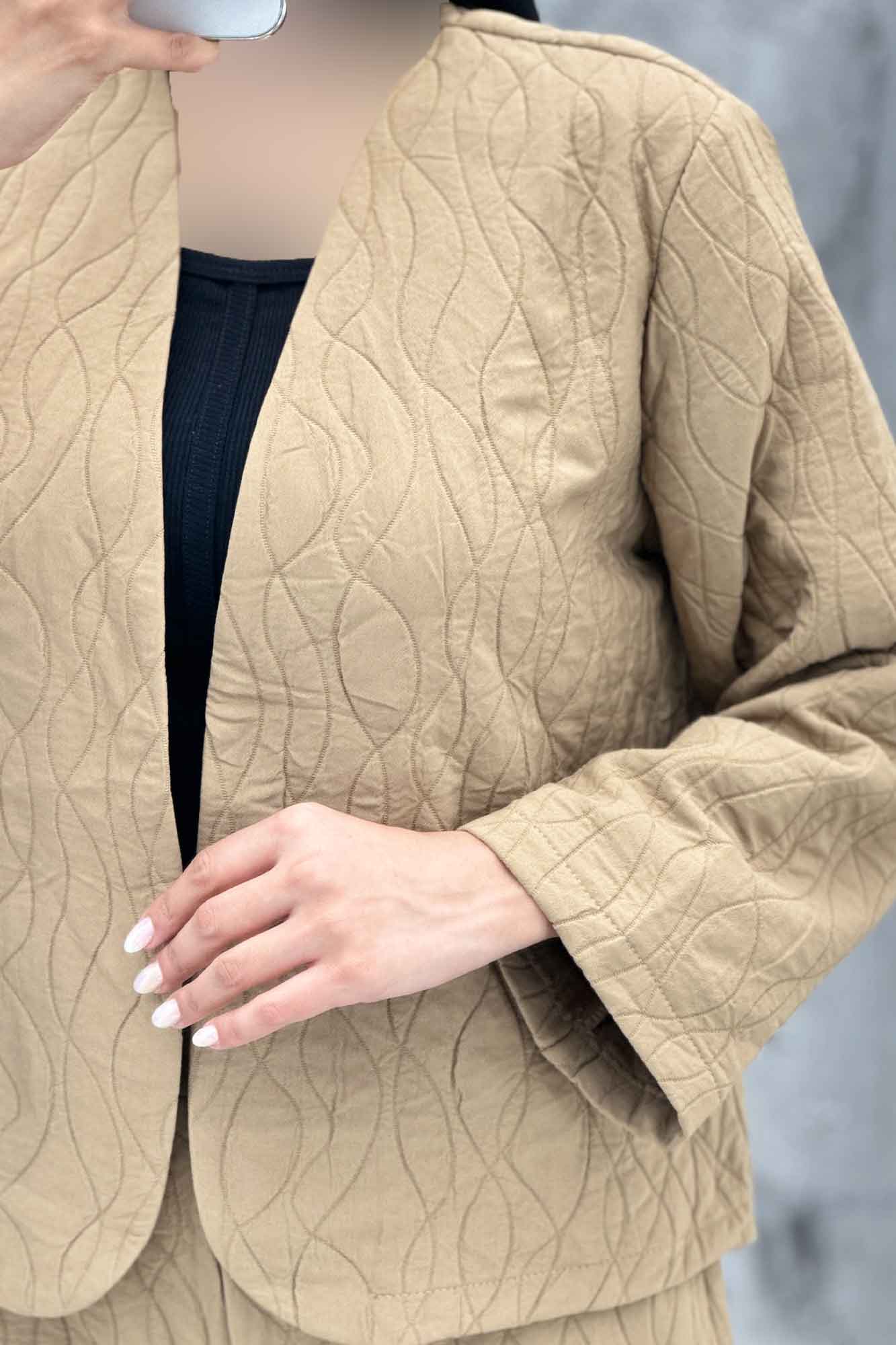 ست مانتو و شلوار فریال موجی