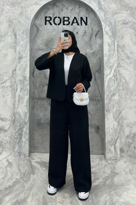 ست مانتو و شلوار فریال موجی