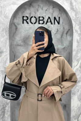 بارانی پشت چهارخانه کتان زارا