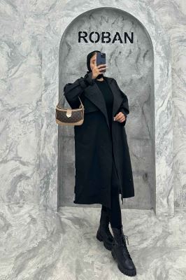 بارانی پشت چهارخانه کتان زارا