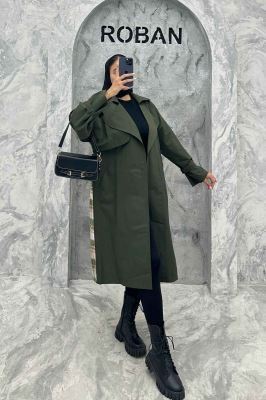 بارانی پشت چهارخانه کتان زارا