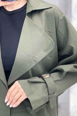 بارانی پشت چهارخانه کتان زارا