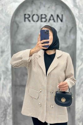 کت یقه ب ب پیچازی دو جیب نما