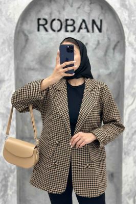 کت یقه ب ب پیچازی دو جیب نما