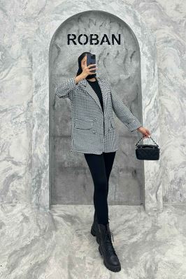 کت یقه ب ب پیچازی دو جیب نما