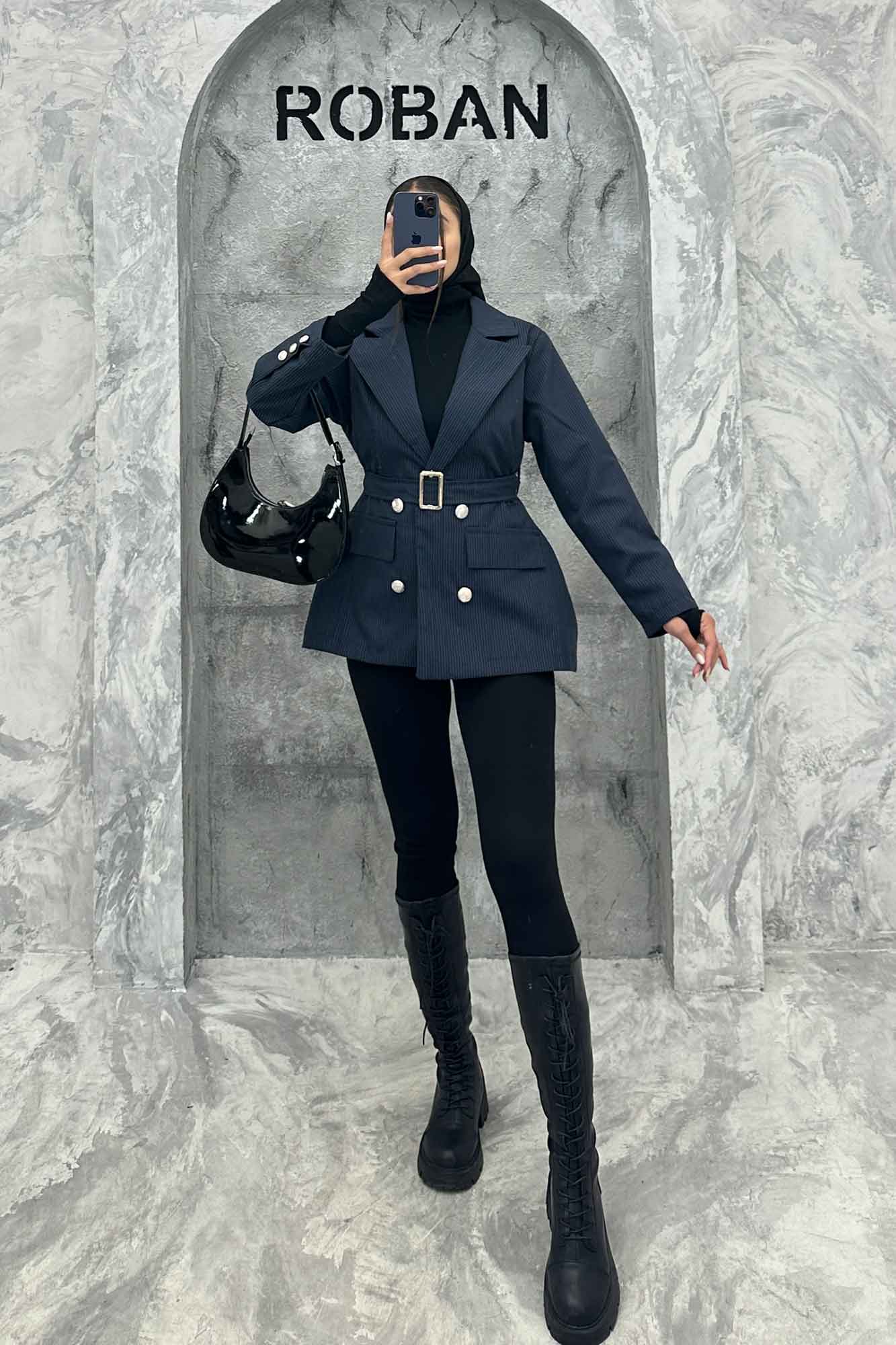 کت دیپلمات آستردار دکمه طلایی