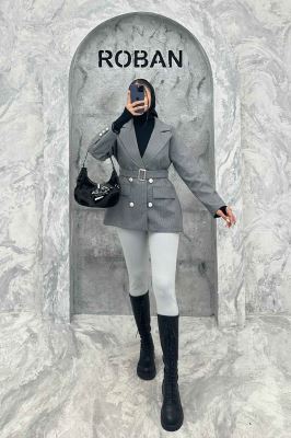 کت دیپلمات آستردار دکمه طلایی