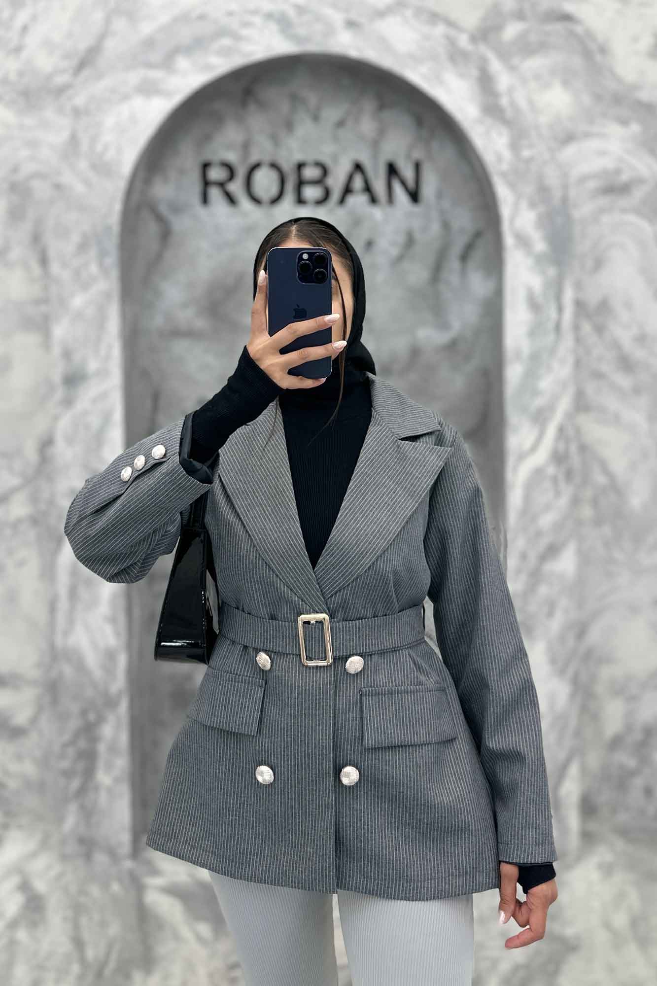 کت دیپلمات آستردار دکمه طلایی